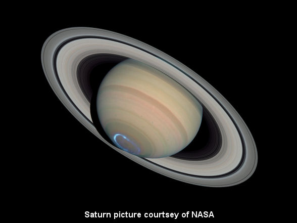 Saturn image courtsey of NASA
